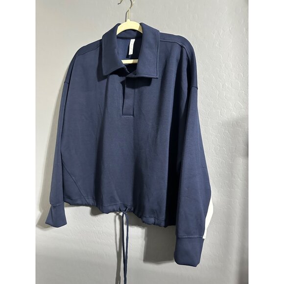 Stylus Women’s pullover crop top sport sweatshirt size 1X NWT - Picture 3 of 7